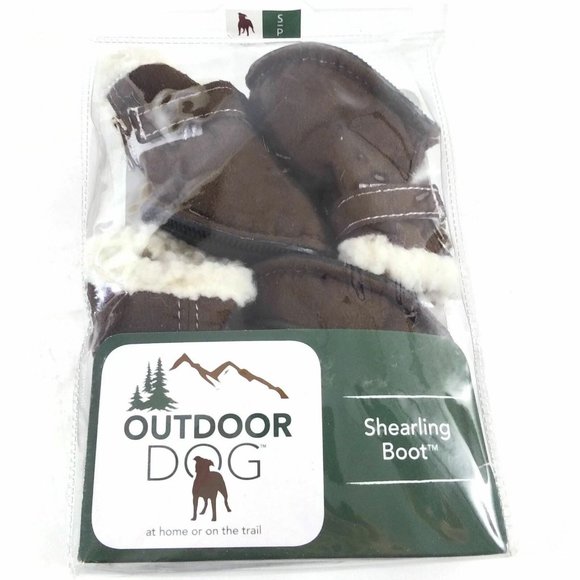 Dogs Winter Boots Outdoor Dog Warm Boot Paws Protector Small Brown Pet Shoes - Picture 2 of 9